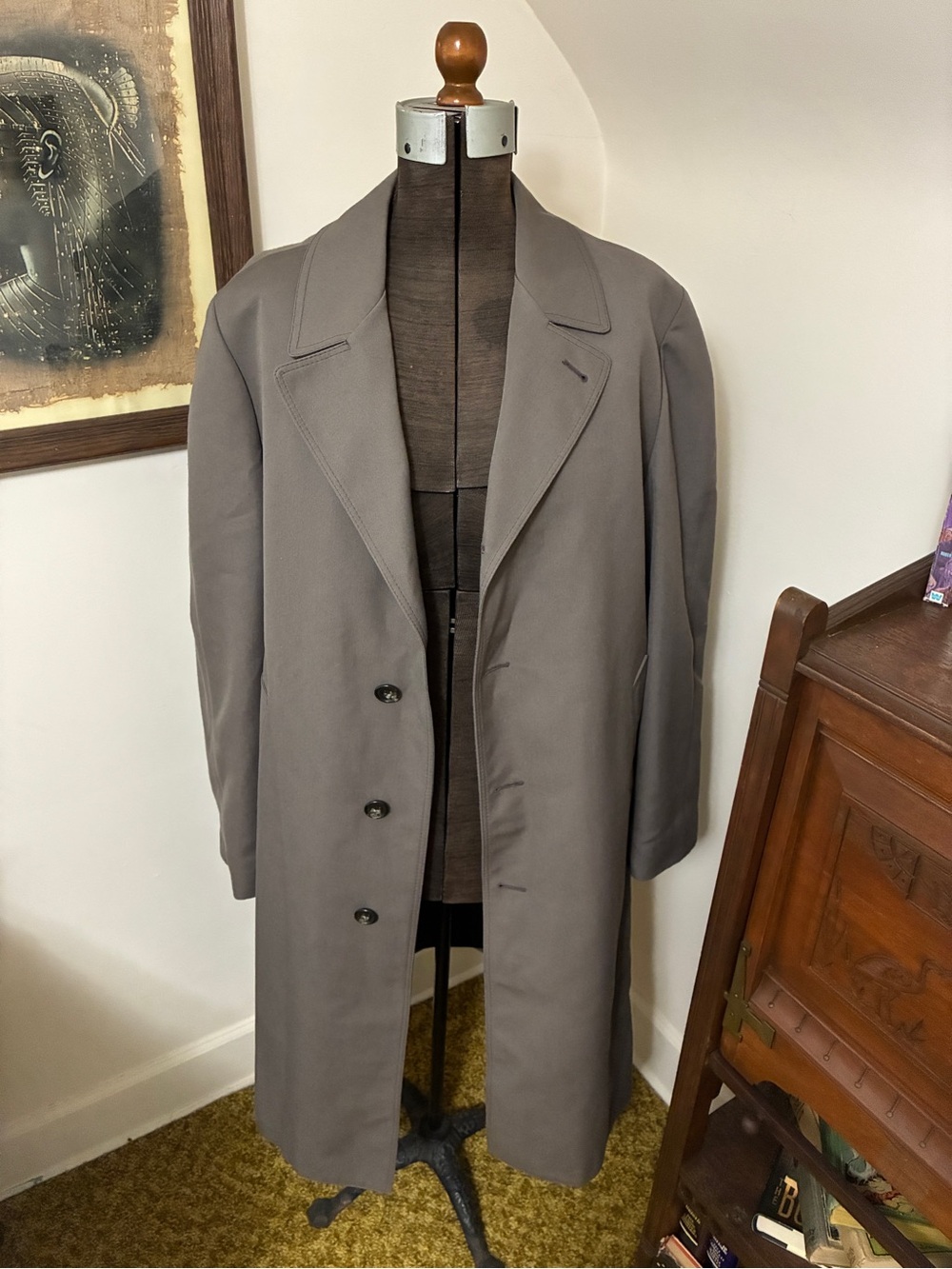 Vintage London Fog Gray-Tan Coat